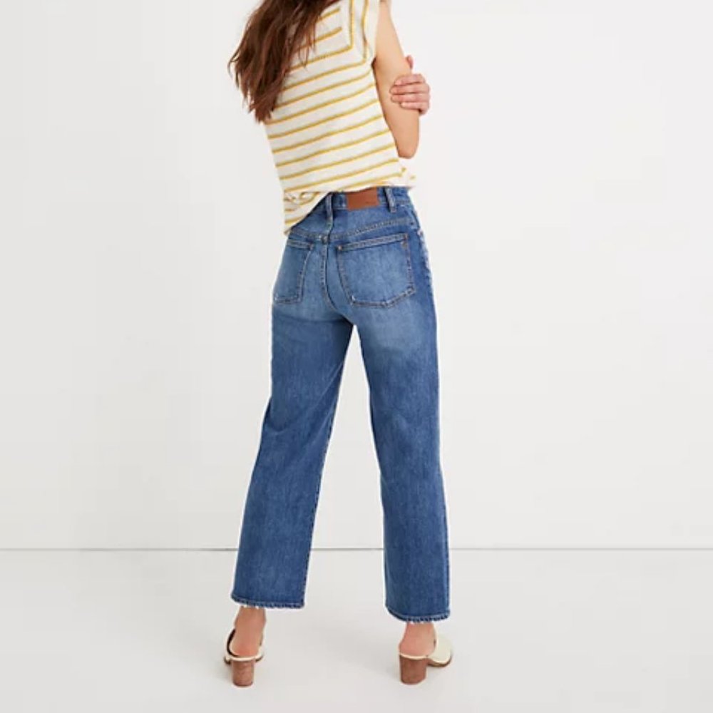 Madewell Slim Wide Leg Crop Jeans